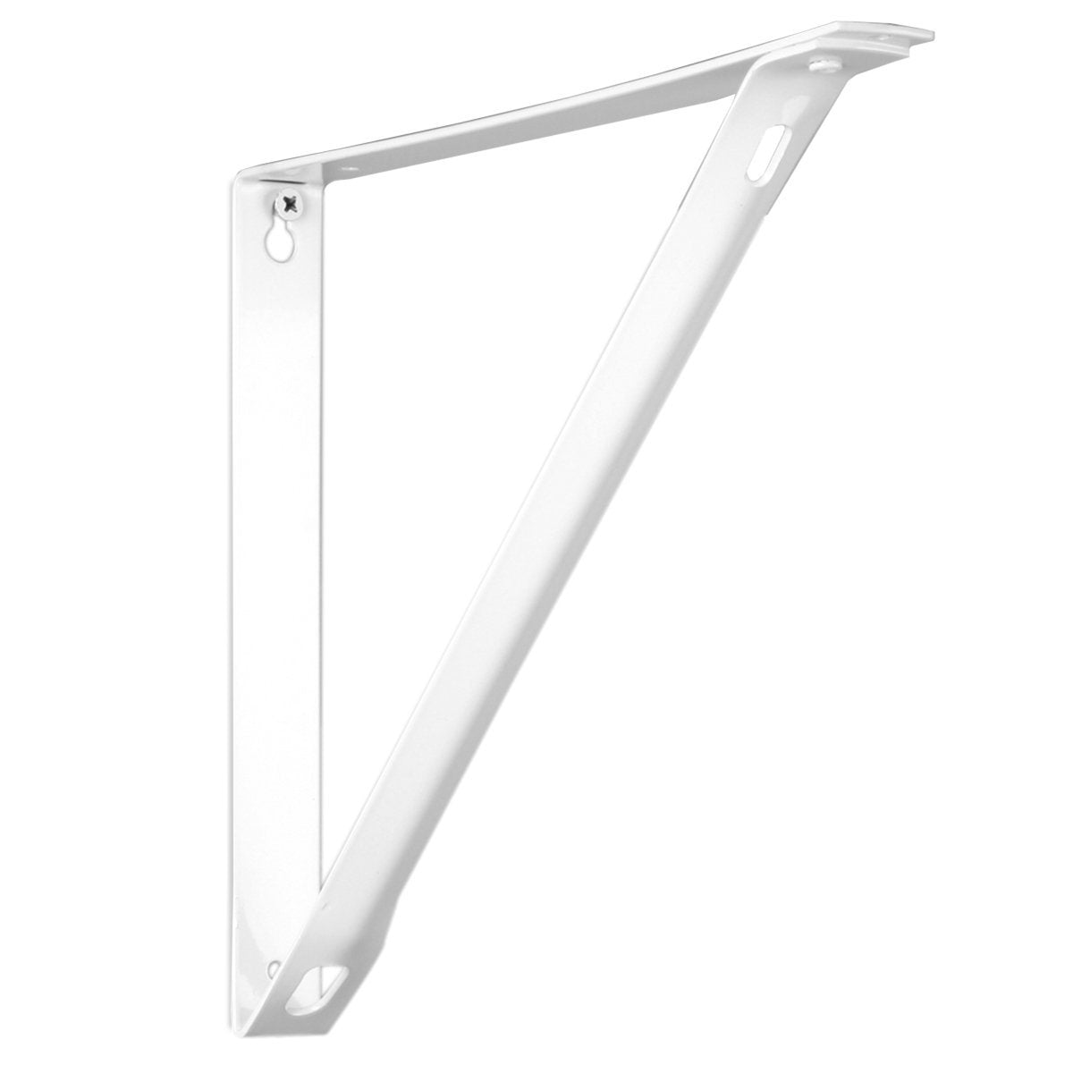 KNAPE & VOGT RP-0046-WT Closet Pro Steel Shelf Bracket, White, 11 Inch