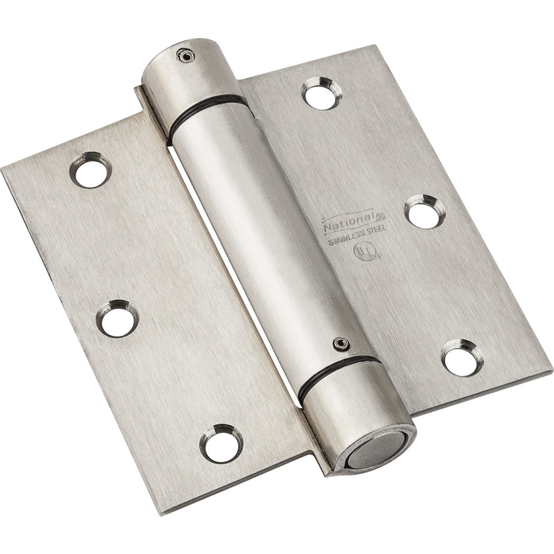 National Hardware N350-785 Adjustable Spring Door Hinge, Stainless Steel, 3.5"