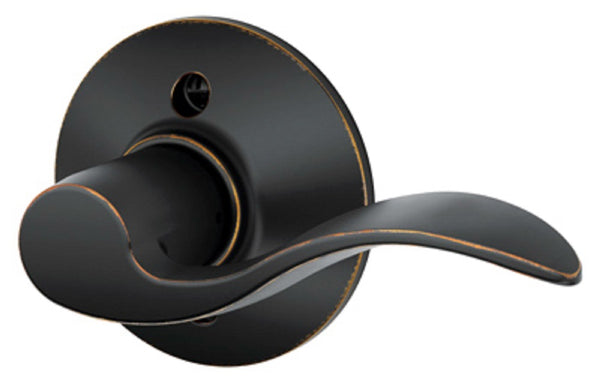 Schlage Accent Right Hand Dummy Lock, Aged Bronze