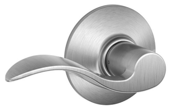 Schlage F10ACC619 Accent Passage Lever Lock, Satin Nickel