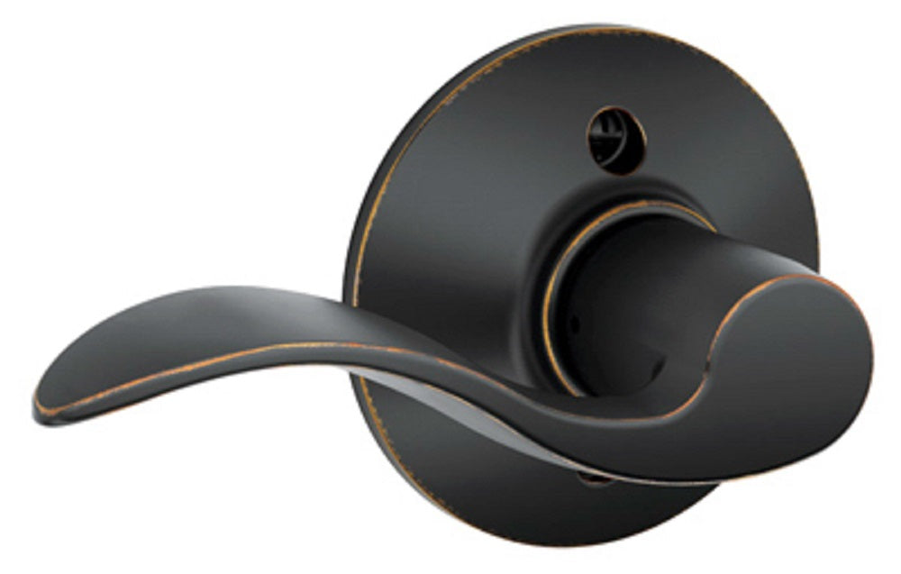 Schlage F170ACC716LH Accent Left Hand Dummy Lock, Aged Bronze