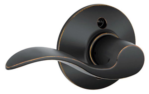 Schlage F170ACC716LH Accent Left Hand Dummy Lock, Aged Bronze