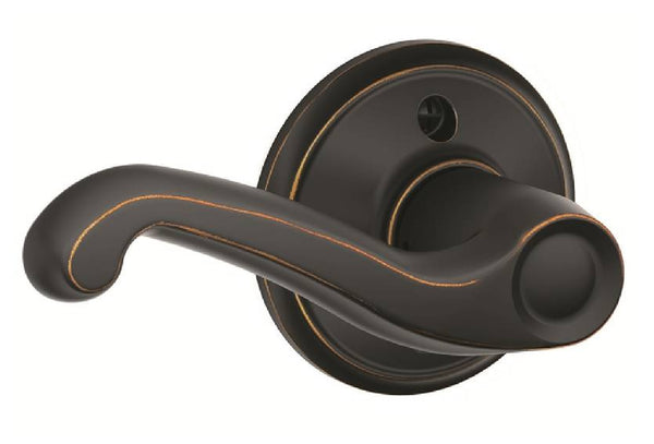 Schlage F170FLAH716 Flair Left Handed Dummy Lever, Aged Bronze