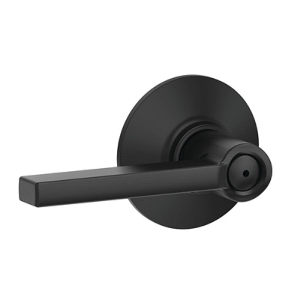 Schlage F40VLAT622 Latitude Bed & Bath Lever, Matte Black