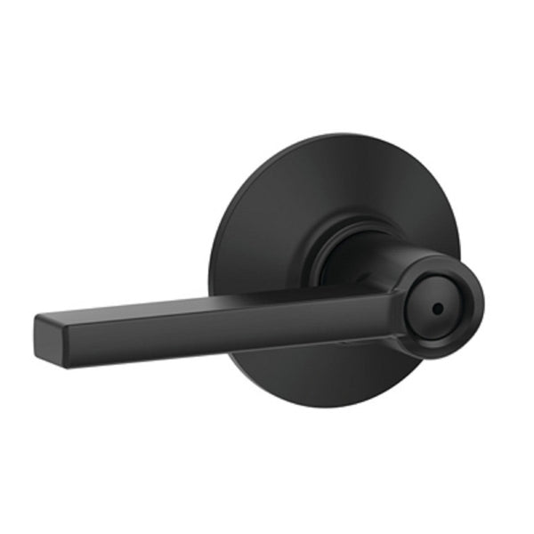 Schlage F40VLAT622 Latitude Bed & Bath Lever, Matte Black