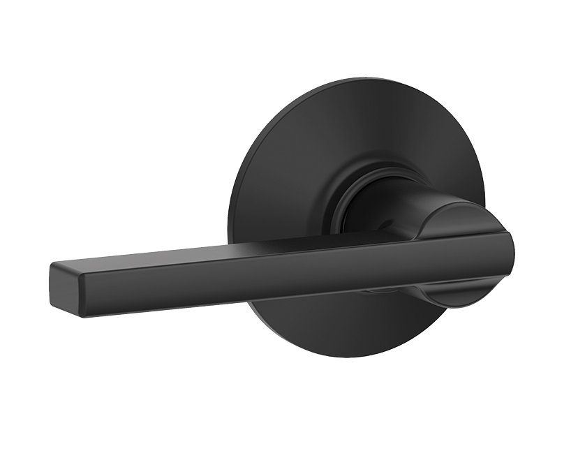 Schlage F10VLAT622 Latitude Lever Hall & Closet Lock, Matte Black