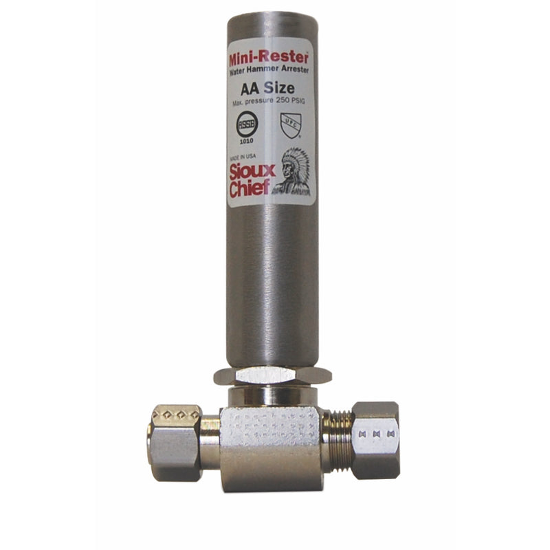 Sioux Chief 660-GTR1 Mini-Rester Water Hammer Arrester, Copper