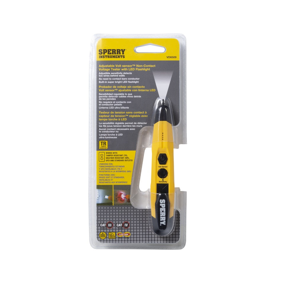 Sperry VD6509 Voltage Detector, Black/Yellow