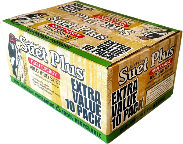 Wildlife Sciences 240 High-Energy Wild Birds Suet Cake, 10 Piece