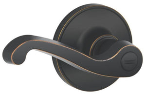 Schlage J40LAS716 J-Series LaSalle Privacy Lever Lockset, Aged Bronze