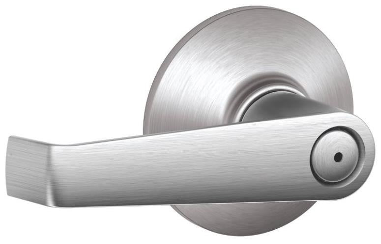 Schlage F40ELA626 Privacy Lever Locksets, Satin Chrome