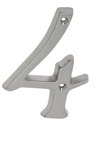 Schlage SC2-3046-619 Satin Nickel 4 House Number, 4"