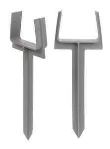 Amerimax 85210 Downspout Anchor, 2" x 3", Plastic, Grey