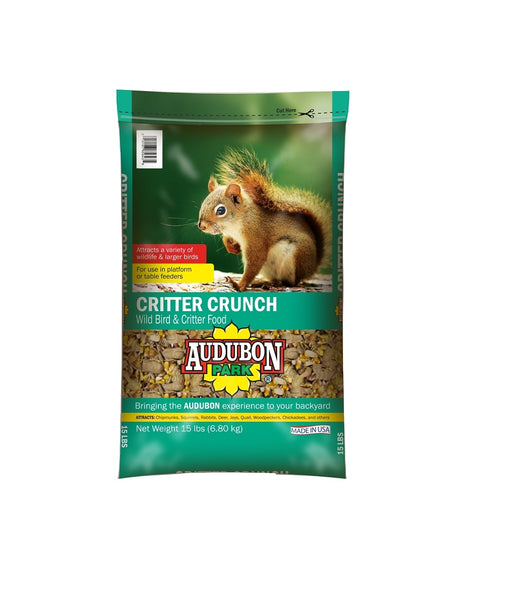 Audubon Park 12243 Wild Bird Food, Critter Crunch, 15 lb