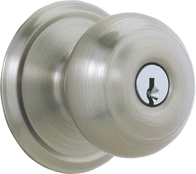 Schlage F51GEO620KA4ENTRY Georgian Entry Knob Lockset, Antique Pewter