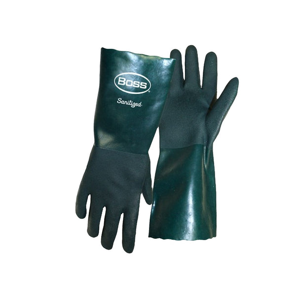 Boss 14014-L Ruff Grip Gauntlet Cuff Gloves, Large