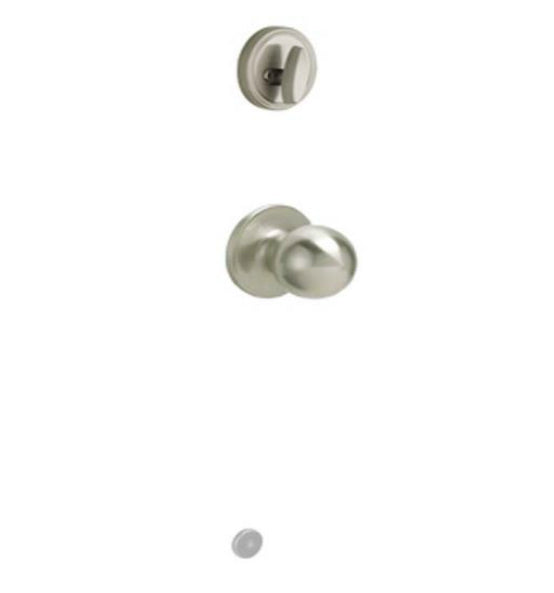 Dexter by Schlage JH59CNA619 Corona Knob Interior Pack Handleset, Satin Nickel