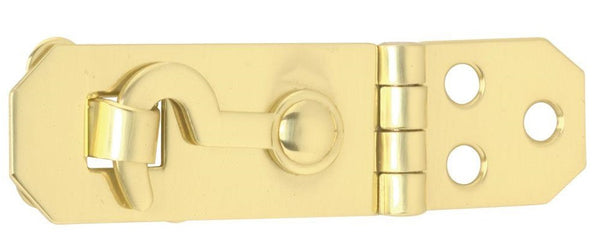 Schlage C9130B3 Hasp With Hook, 3/4"x2-3/4", Bright Brass