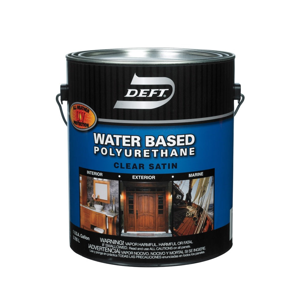 Deft DFT259/01 Water-Based Waterborne Wood Finish, 1 Gallon