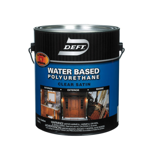 Deft DFT259/01 Water-Based Waterborne Wood Finish, 1 Gallon