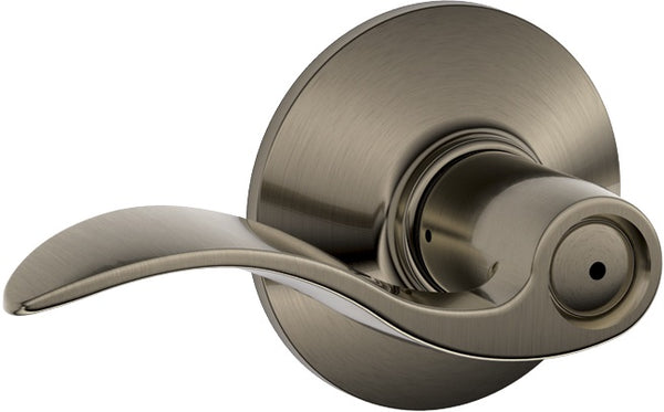 Schlage F40ACC620 Accent Privacy Lever, Antique Pewter