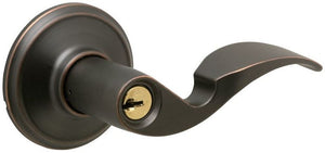 Schlage F51VAVA716 Avanti Entry Lever Lockset, Aged Bronze