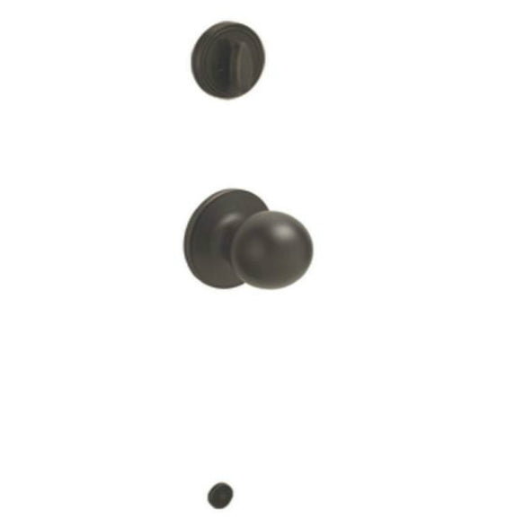 Schlage JH59CNA716 Corona Knob Interior Handleset, Aged Bronze