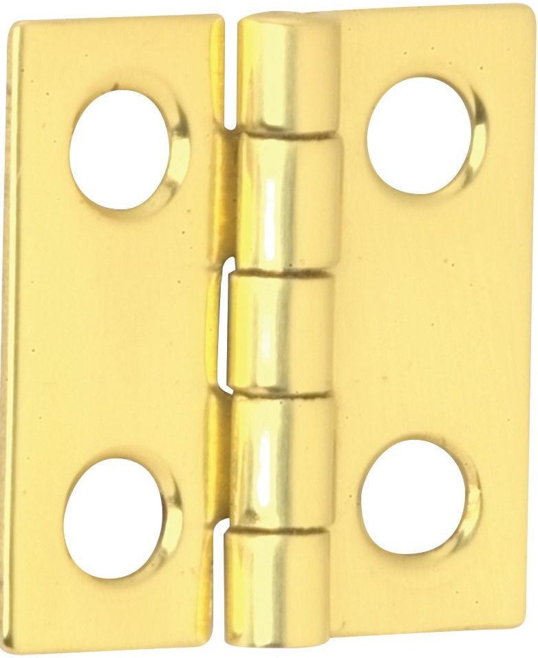 Schlage C9011B3 Middle Butt Hinges, Bright Brass, 3/4" x 11/16"