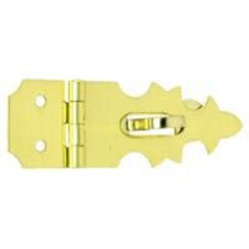 Schlage C9110B3 Decorative Hasp, 5/8"x1-7/8", Bright Brass