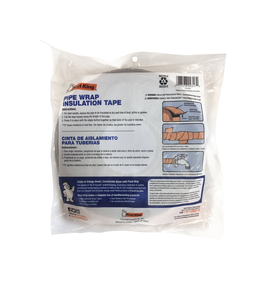 Frost King FV15H Tape Insulation, Foam, Silver