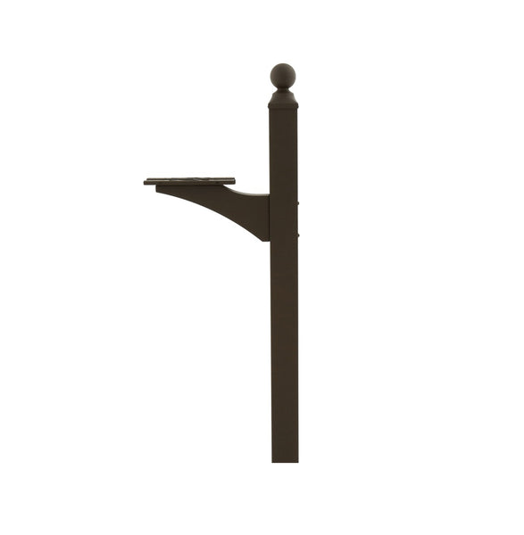 Gibraltar Mailboxes LP000BZAM Landover Mailbox Post, Aluminum/Steel, Bronze