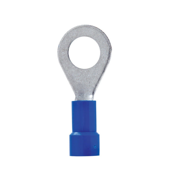 Jandorf 60908 Insulated Wire Terminal Ring, Blue