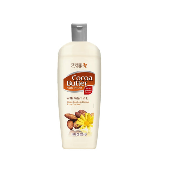 Personal Care 92153-12 Cocoa Butter Skin Lotion with Vitamin E, 18 Ounce