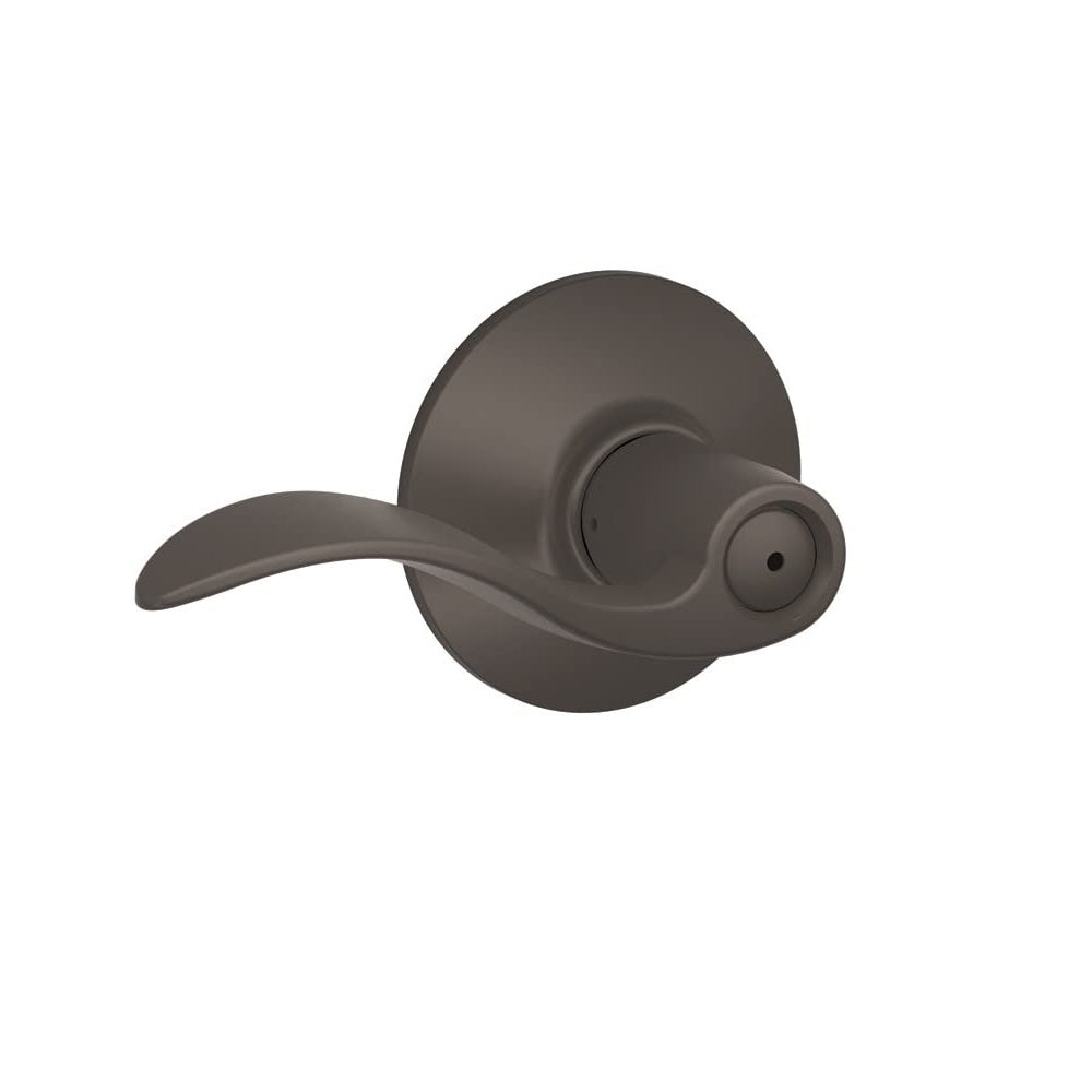 Schlage F40ACC613 Accent Privacy Lever Lock, Oil Rubbed Bronze