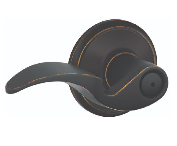 Schlage F40AVA716 Bath/Bedroom Privacy Lock Aged Bronze