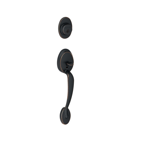 Schlage F58PLY716 Plymouth Outside Trim, Aged Bronze
