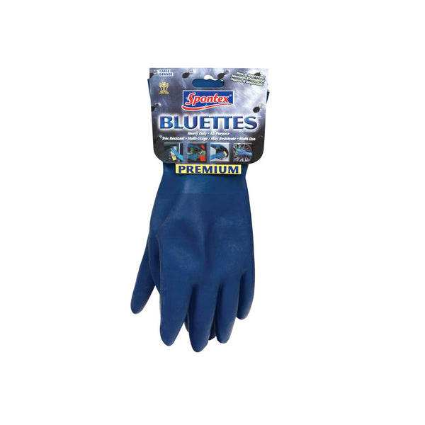Spontex 19005ZQK Bluettes Cleaning Glove, Large, Blue