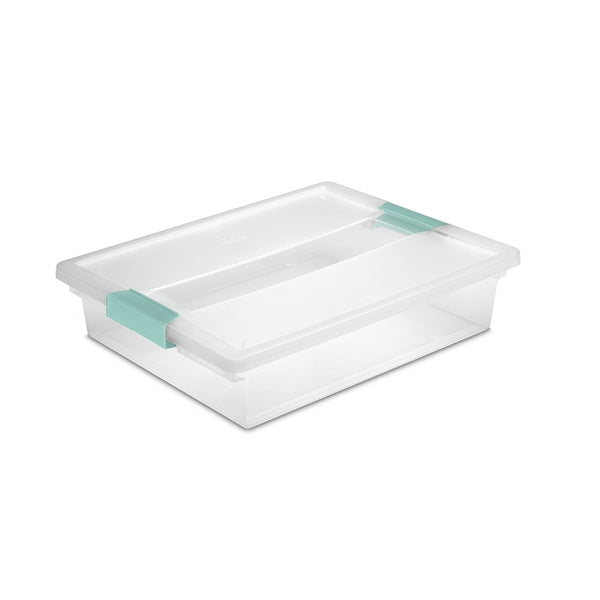 Sterilite 19638606 Clip Storage Box, Polypropylene, Clear