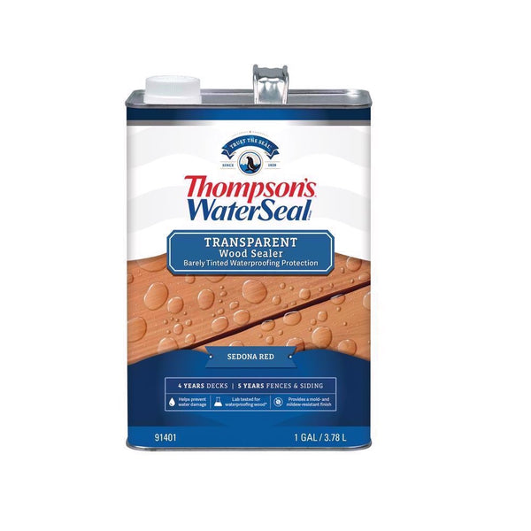 Thompson's WaterSeal TH.091401-16 Wood Sealer Waterproofing Wood Stain, 1 Gallon