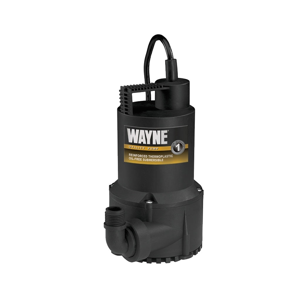 Wayne RUP160 Portable Submersible Utility Pump, 1-Phase, 2.5 A