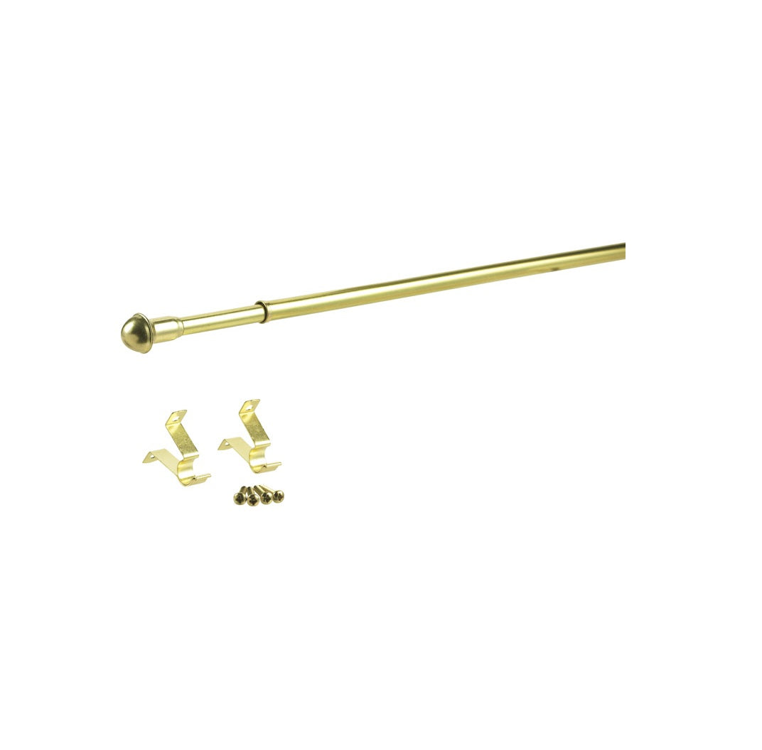 Kenney KN386/3 Brass Cafe Rod, 28" To 48" L
