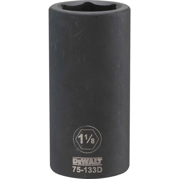DeWalt DWMT75133OSP SAE Deep Impact Socket, 3/4" Drive, 1-1/8"