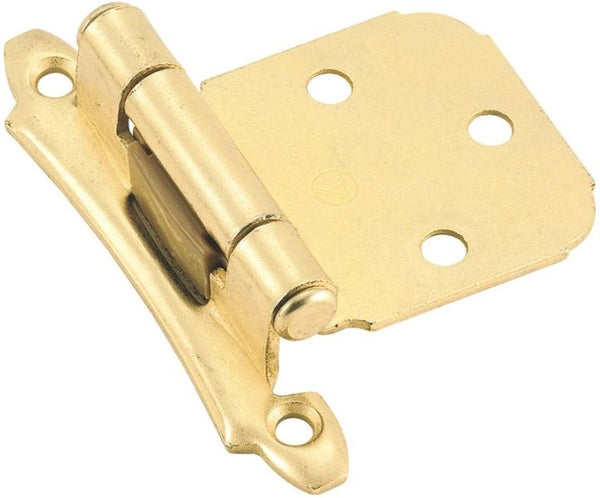 Amerock BPR34293 Self-Closing Variable Overlay Cabinet Hinge, Polished Brass