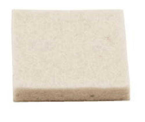 Stanley 849306 Flexi-Felt Square Self-Adhesive Pads, Oatmeal, 3"