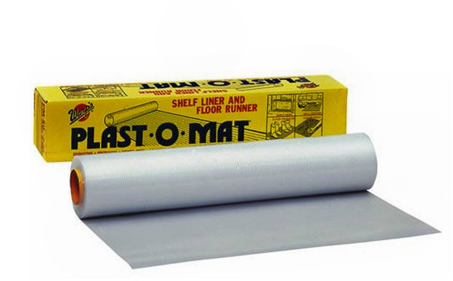 Clear Plast-O-Mat Ribbed Shelf Liner