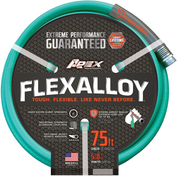 Apex 8550-75 Flexalloy Garden Hose, 5/8" X 75'