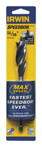 Irwin 3041016 Speedbor Max Wood Boring Drill Bit 11/16"x6"