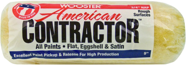 Wooster R564-9 American Contractor Roller Cover, 9" x 3/4"