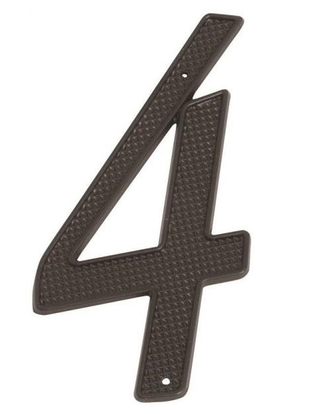 Prosource N-014-PS House Numbers With Nails # 4, Black, 4"