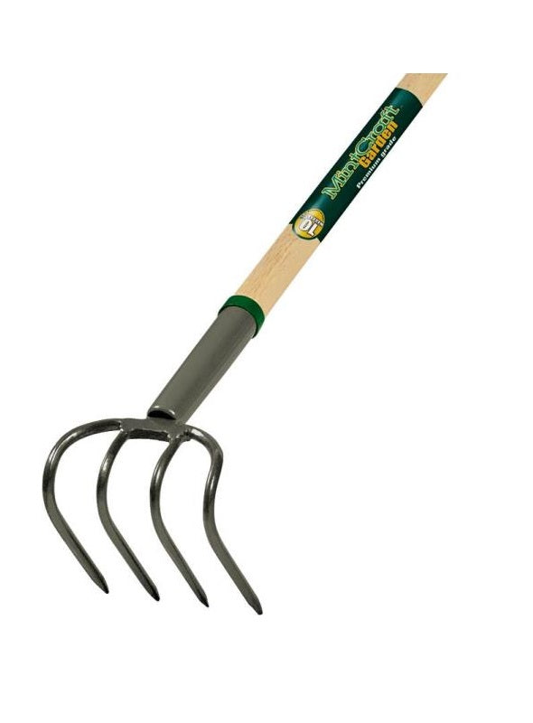 Landscapers Select 34577 Garden Cultivator, 5 in L Tine, 4 - Tine, Wood Handle